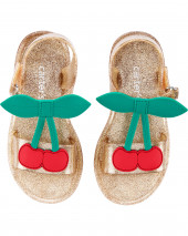 Cherry Glitter Jelly Sandals